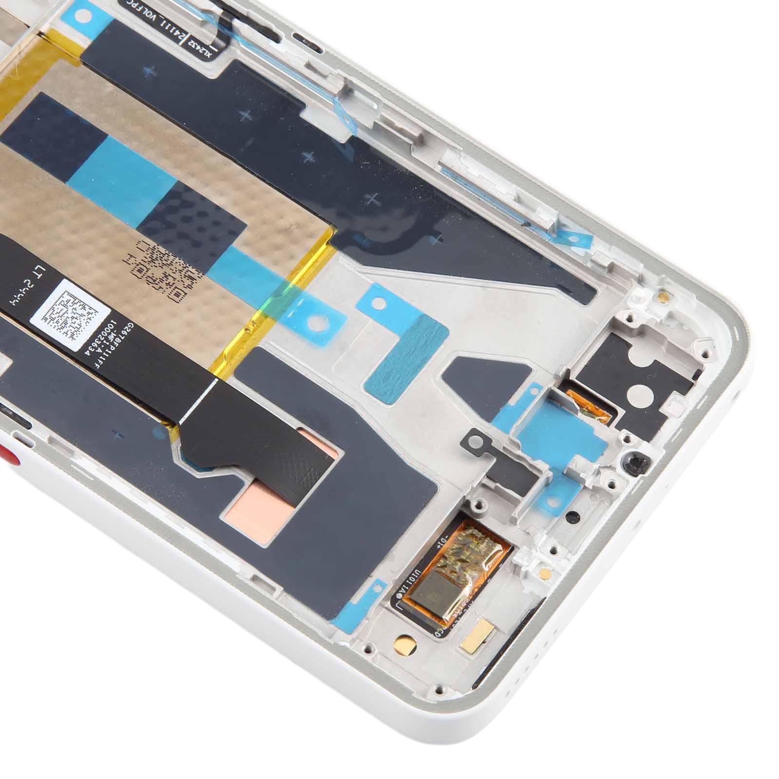 OLED Display Screen for Nothing Phone 3a A059 White (Folder Combo) with Frame - EGFix