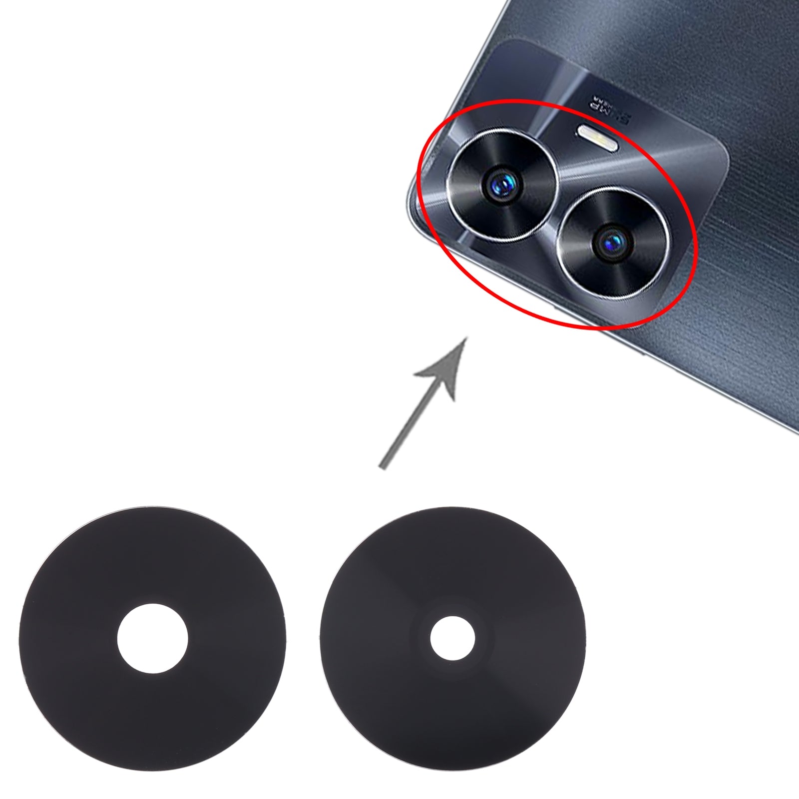 Camera Lens Glass for Realme C55 - EGFix