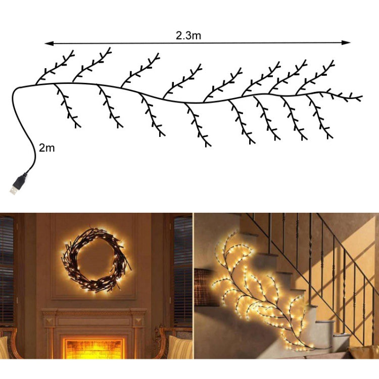 LEDs Branch Rattan String Lights Wedding Home Decor Garland Lamps Style - EGFix