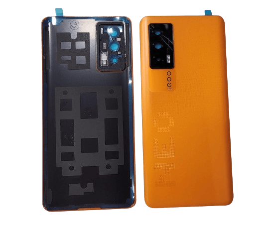 Back Glass Panel Cover For IQOO Neo 5 Orange With Lens