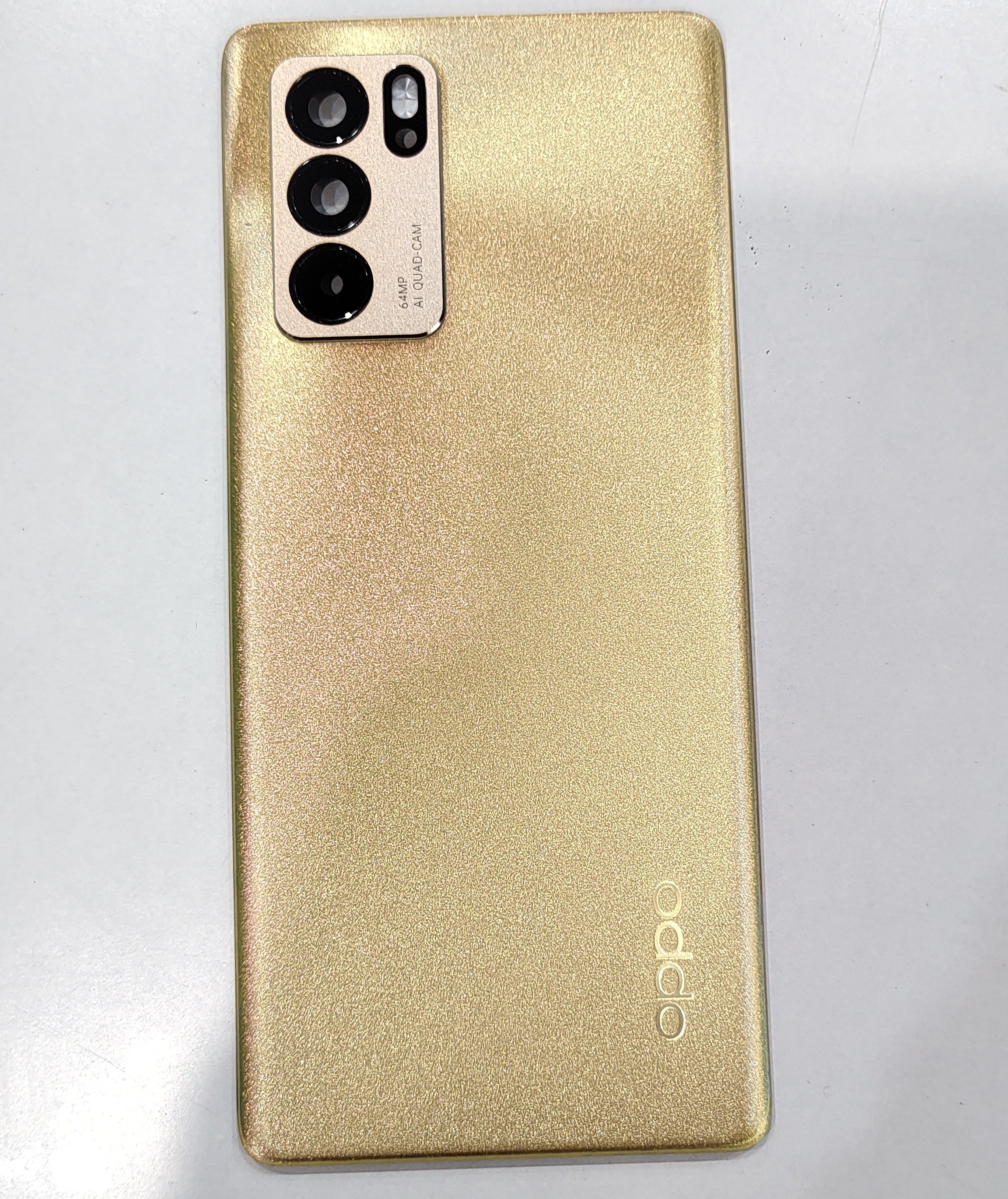 Back Glass Panel For Oppo Reno 6 Pro Gold with Lens