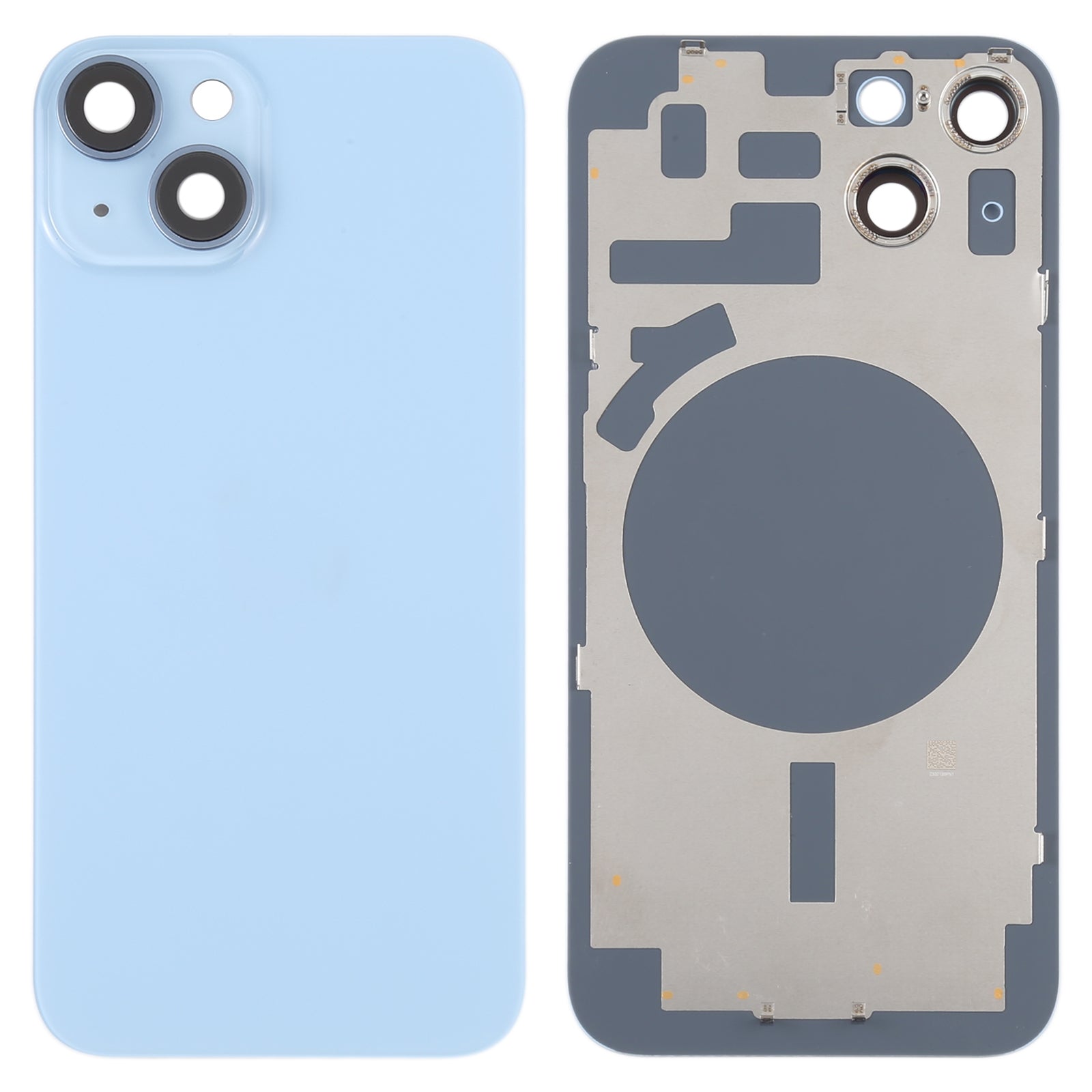 Back Glass Panel for for Apple iPhone 14 Blue with Camera Lens - EGFix