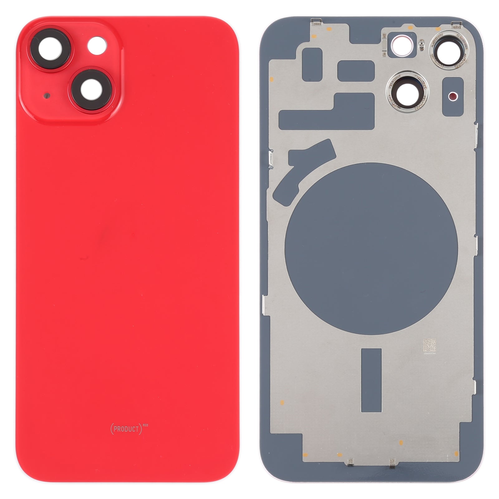 Back Glass Panel for for Apple iPhone 14 Plus Red with Camera Lens - EGFix