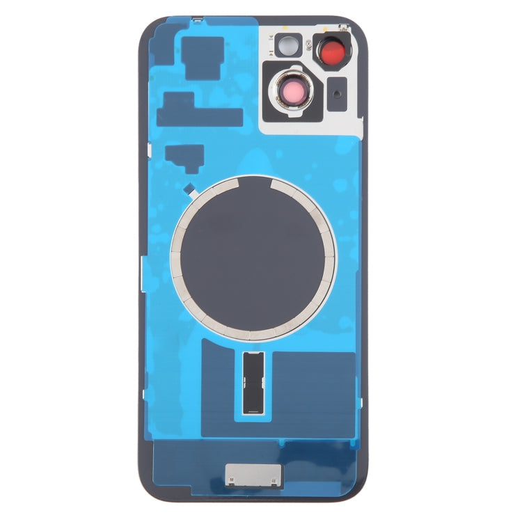 Back Glass Panel for for Apple iPhone 15 Plus Black with Camera Lens and Magsafe Magnet - EGFix