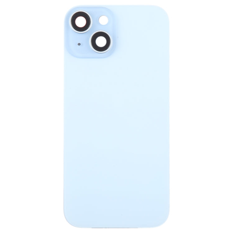 Back Glass Panel for for Apple iPhone 15 Plus Blue with Camera Lens - EGFix