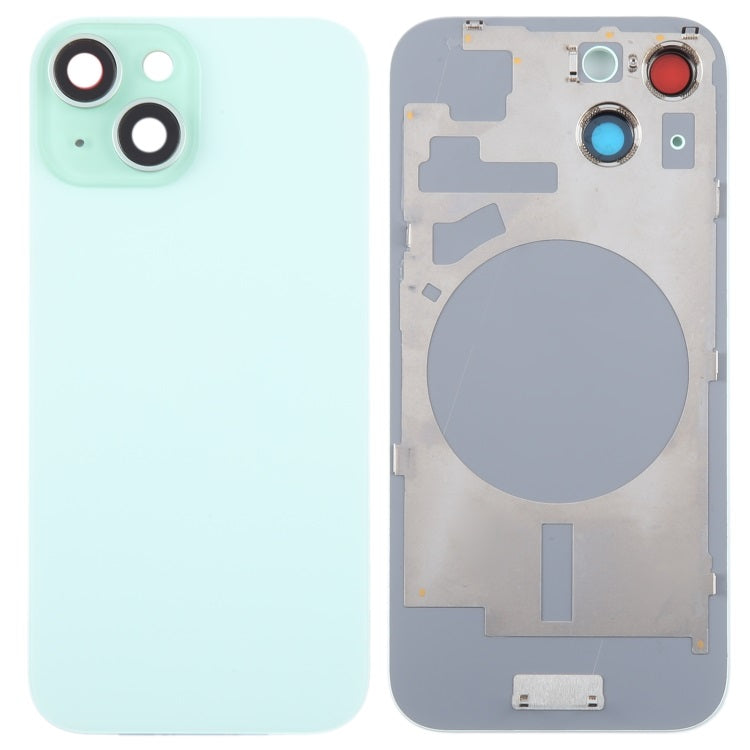 Back Glass Panel for for Apple iPhone 15 Plus Green with Camera Lens - EGFix