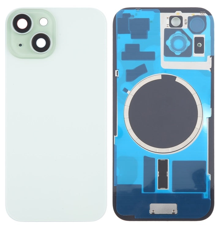 Back Glass Panel for for Apple iPhone 15 Plus Green with Camera Lens and Magsafe Magnet - EGFix