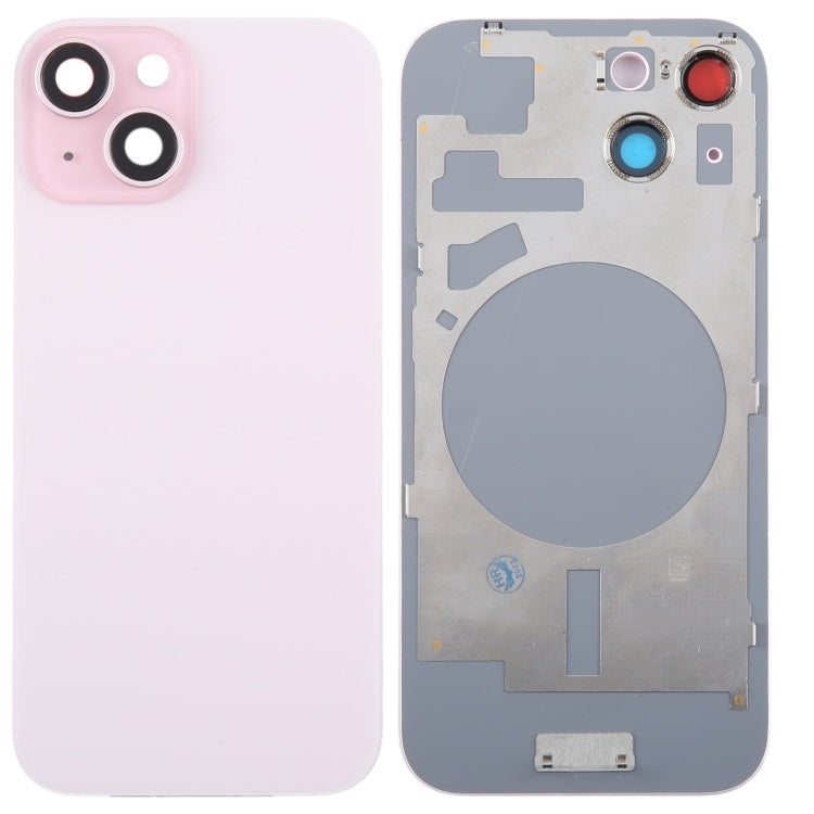Back Glass Panel for for Apple iPhone 15 Plus Pink with Camera Lens - EGFix