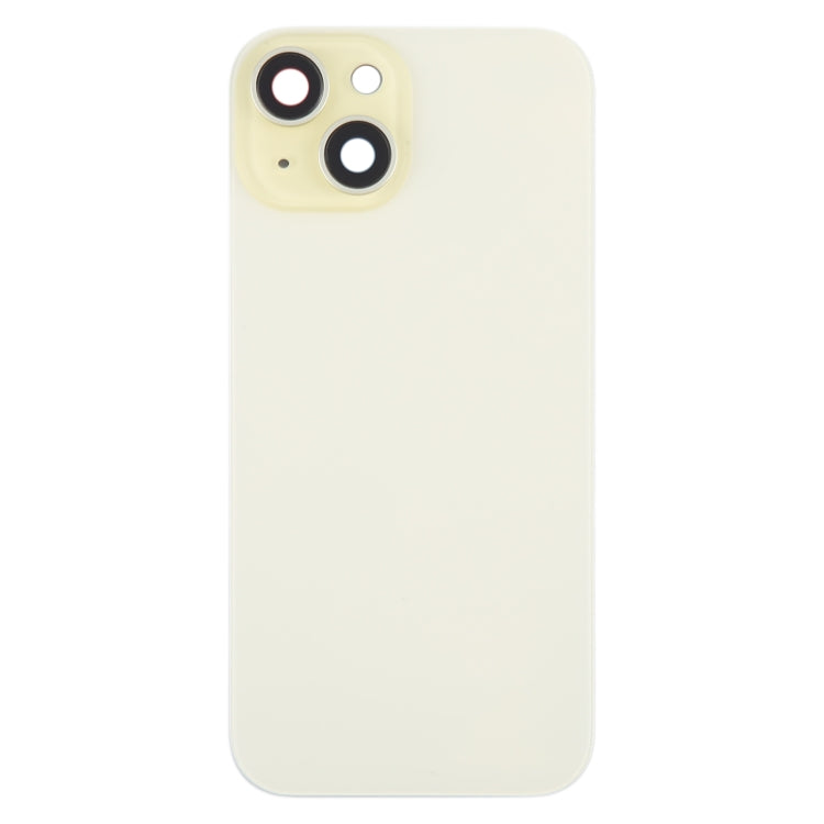 Back Glass Panel for for Apple iPhone 15 Plus Yellow with Camera Lens and Magsafe Magnet - EGFix