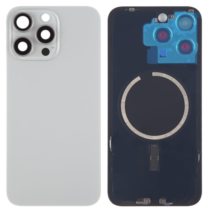 Back Glass Panel for for Apple iPhone 15 Pro Max Titanium with Camera Lens - EGFix