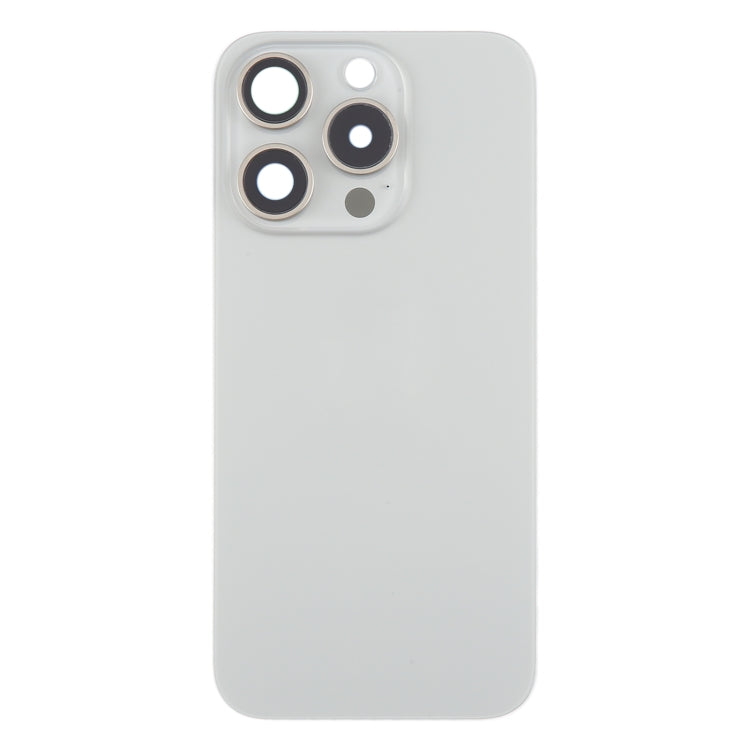 Back Glass Panel for for Apple iPhone 15 Pro Titanium with Camera Lens - EGFix