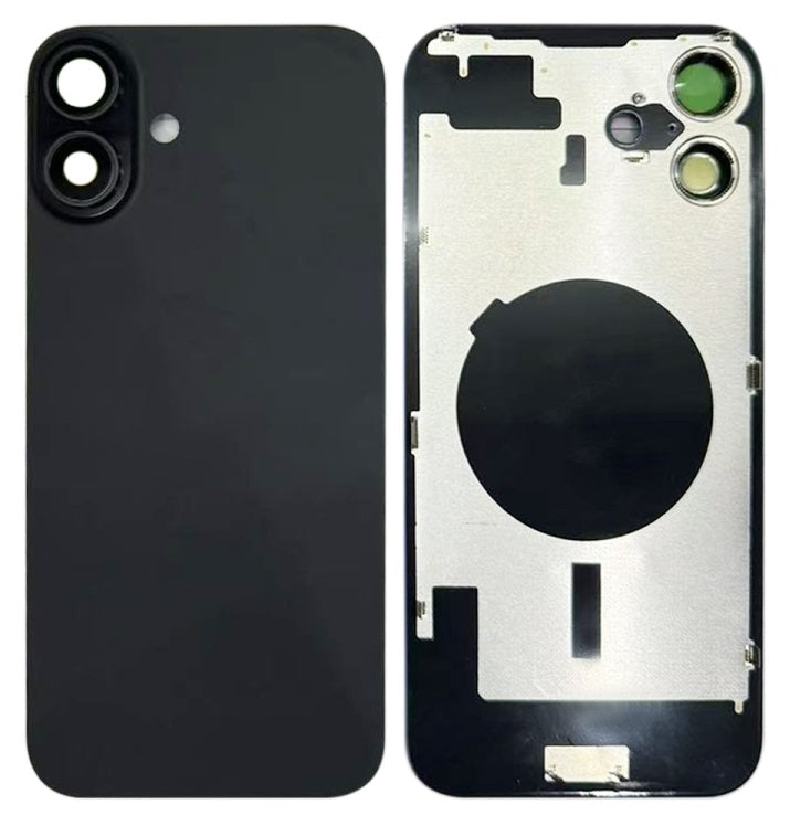 Back Glass Panel for for Apple iPhone 16 Black with Camera Lens - EGFix