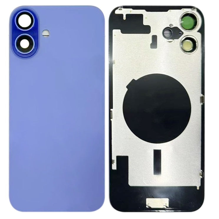 Back Glass Panel for for Apple iPhone 16 Cyan with Camera Lens - EGFix