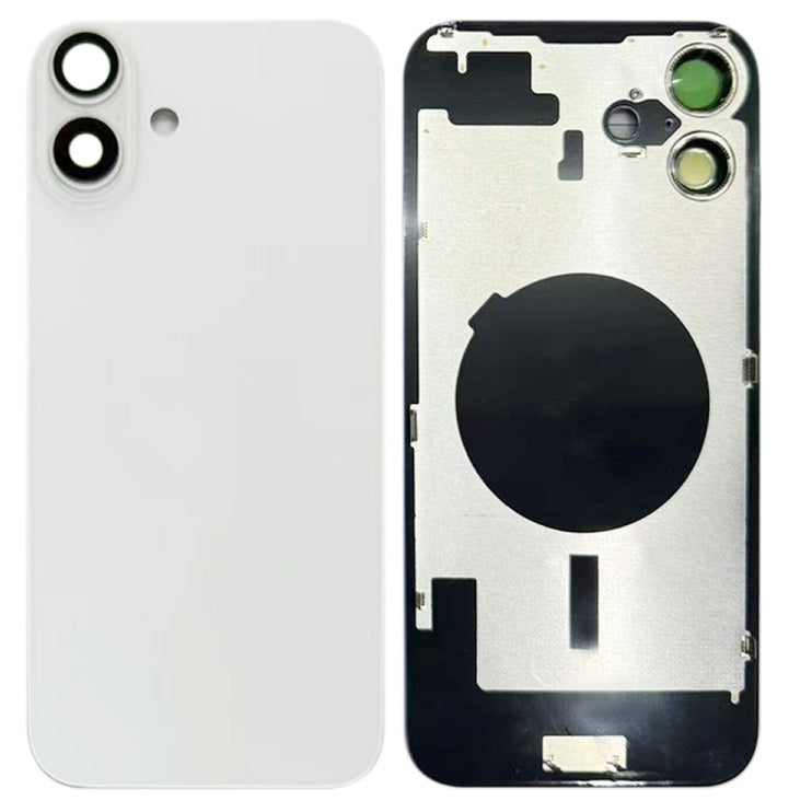 Back Glass Panel for for Apple iPhone 16 Plus White with Camera Lens - EGFix