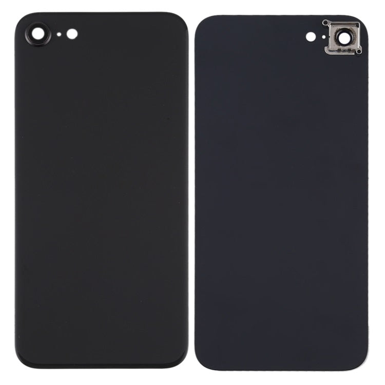 Back Glass Panel for for Apple iPhone SE 2020 Black with Camera Lens - EGFix