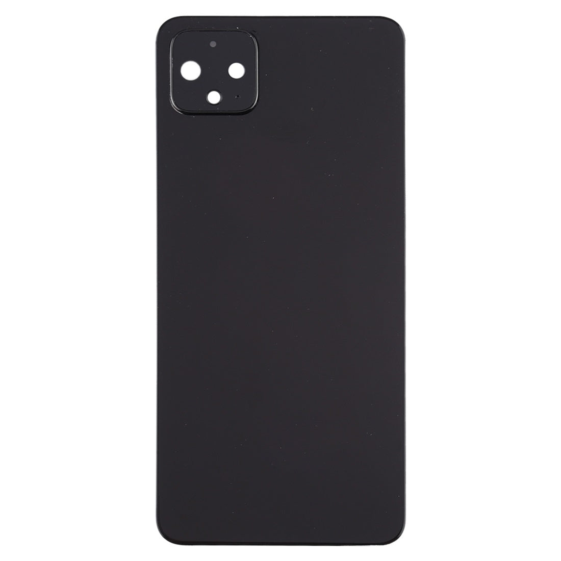 Back Glass Panel for Google Pixel 4 Black with Camera Lens - EGFix
