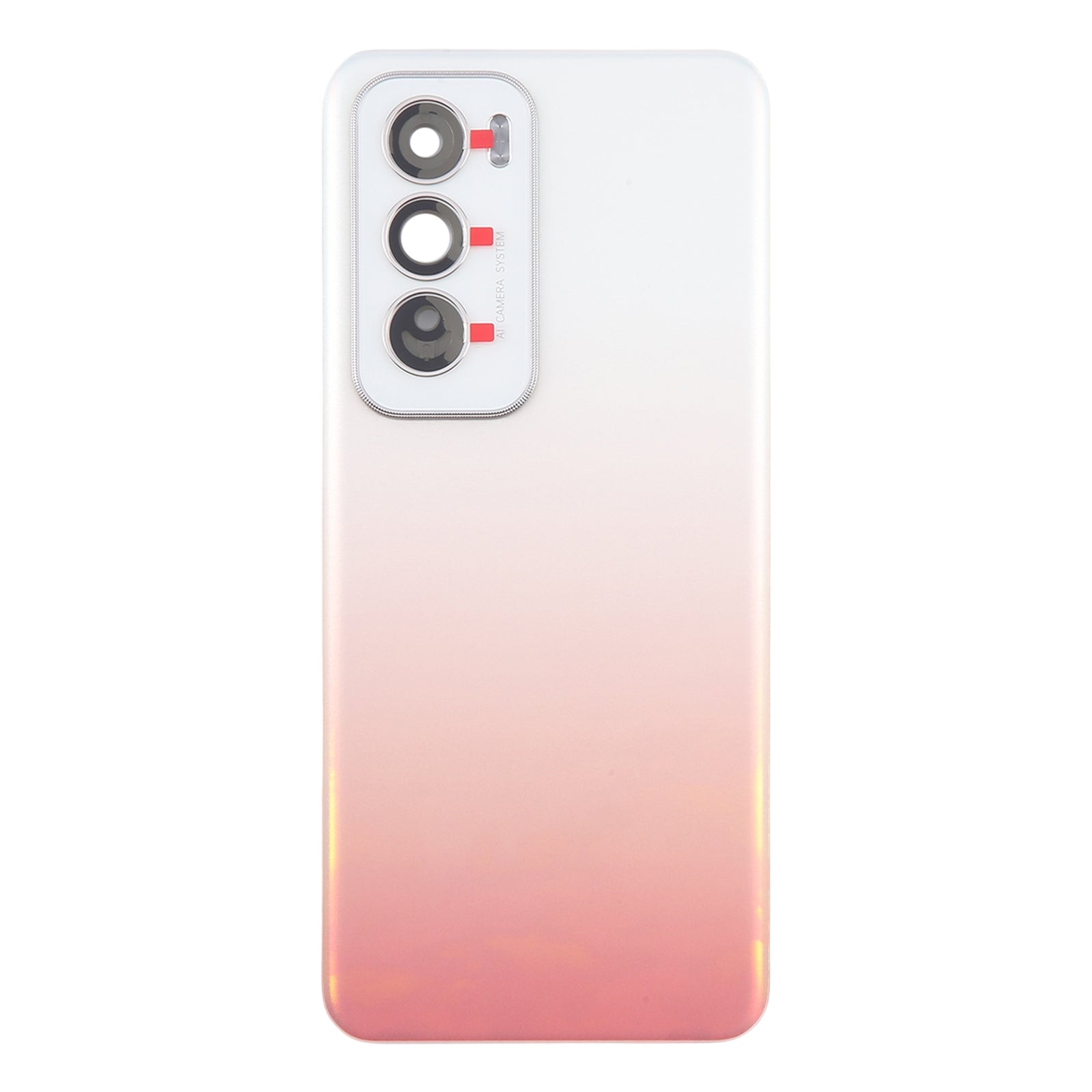Back Glass Panel for Oppo Reno 12 Pink with Camera Lens