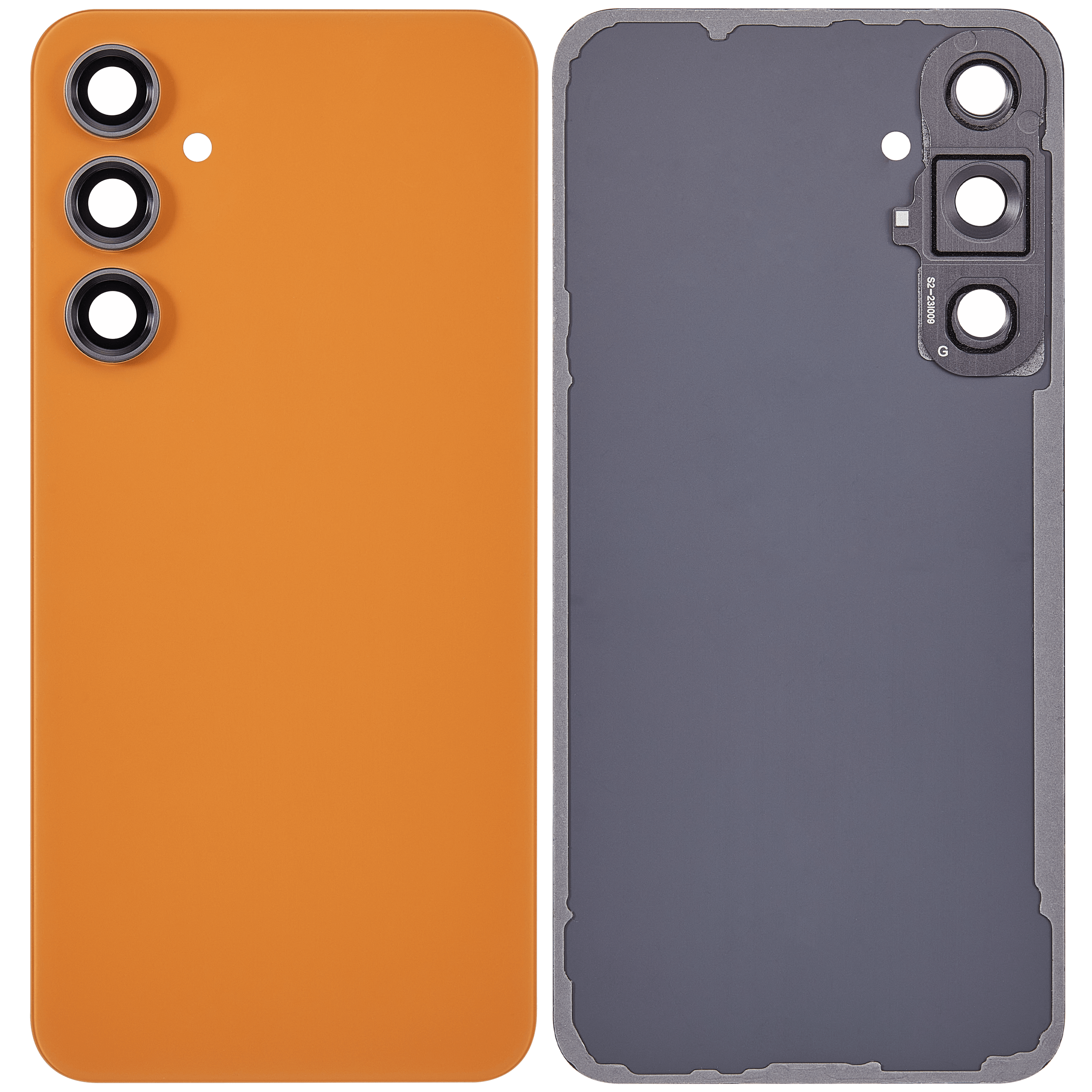 Back Glass Panel for Samsung Galaxy S23 FE 5G Tangerine with Camera Lens