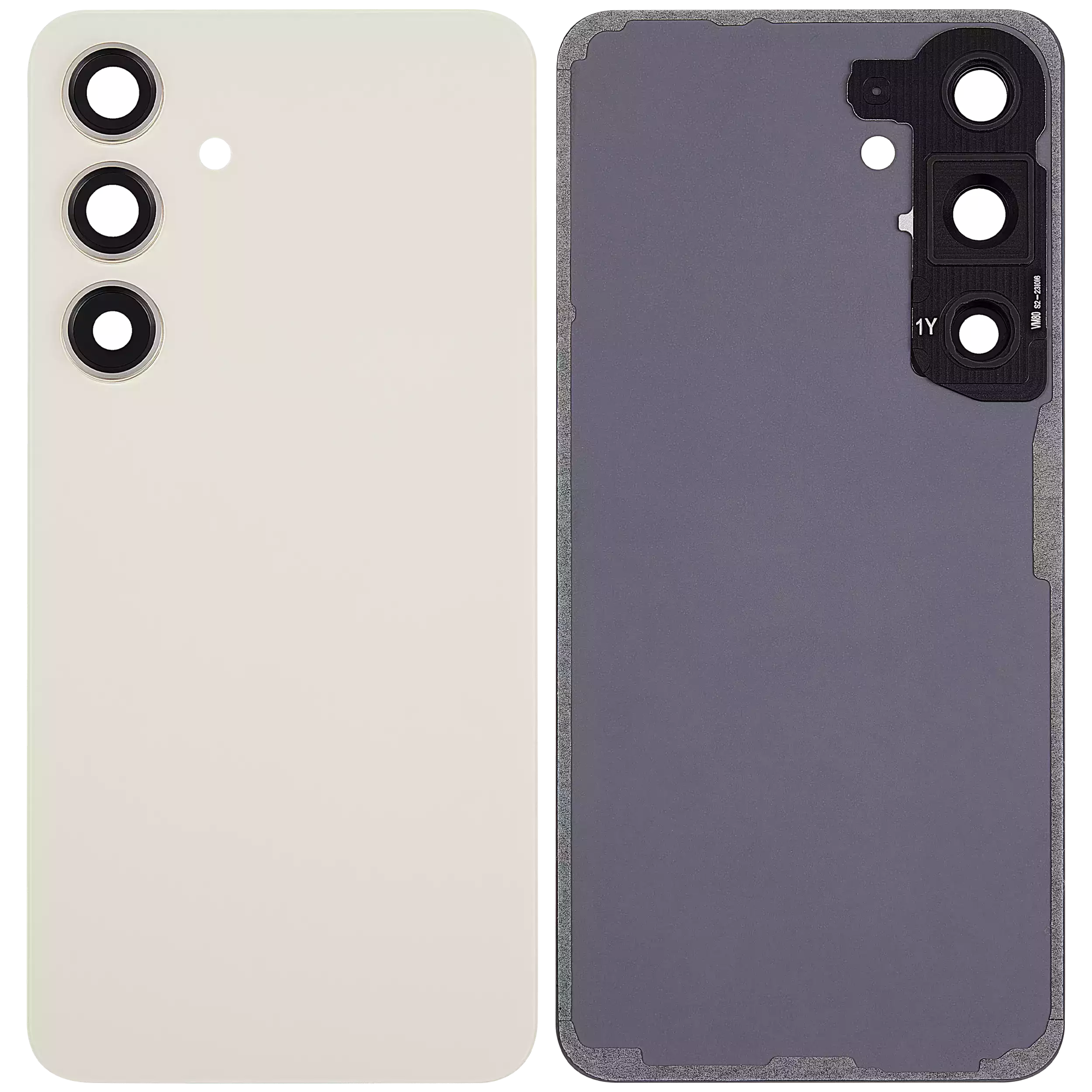 Back Glass Panel for Samsung Galaxy S24 5G Amber Yellow with Camera Lens