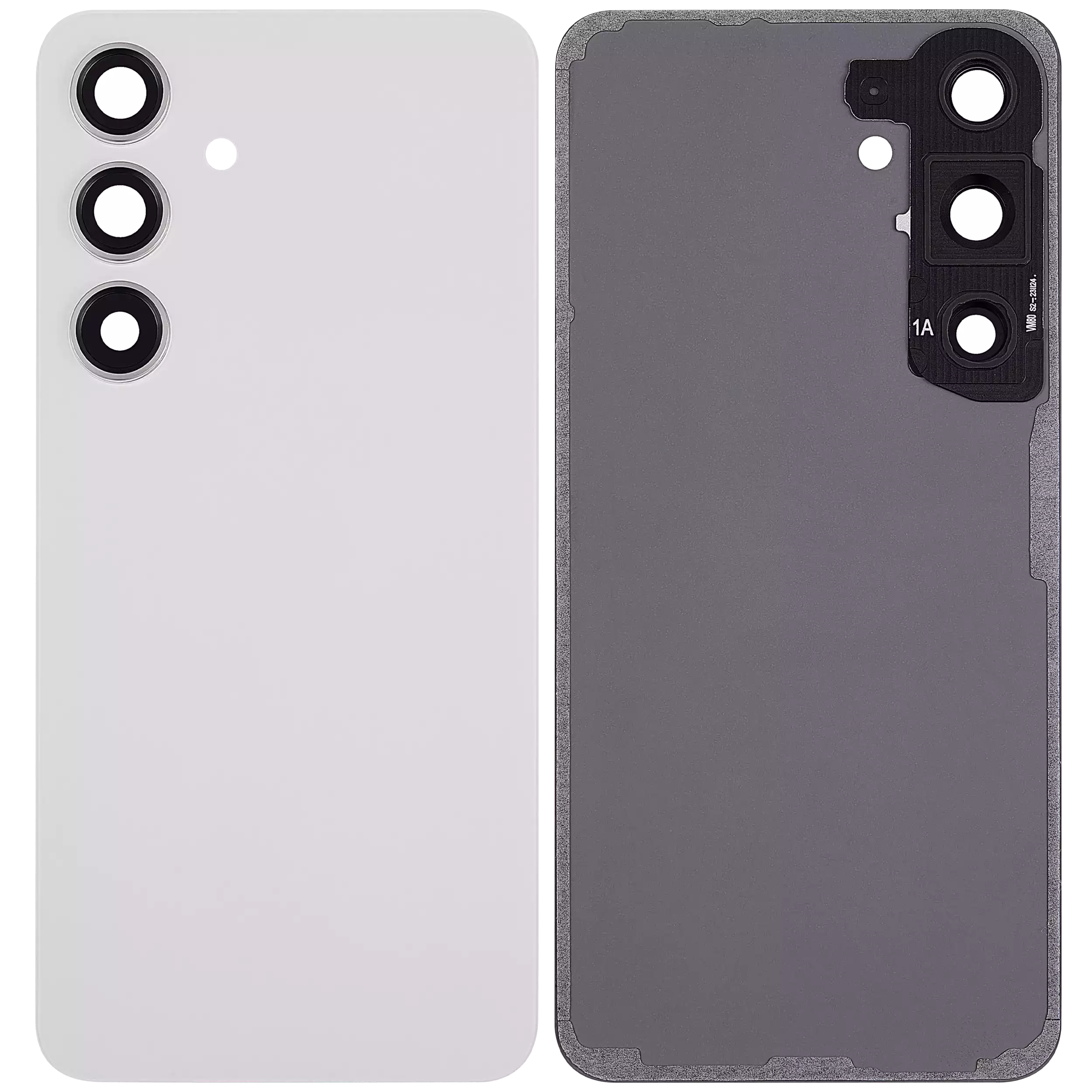 Back Glass Panel for Samsung Galaxy S24 5G Marble Grey with Camera Lens