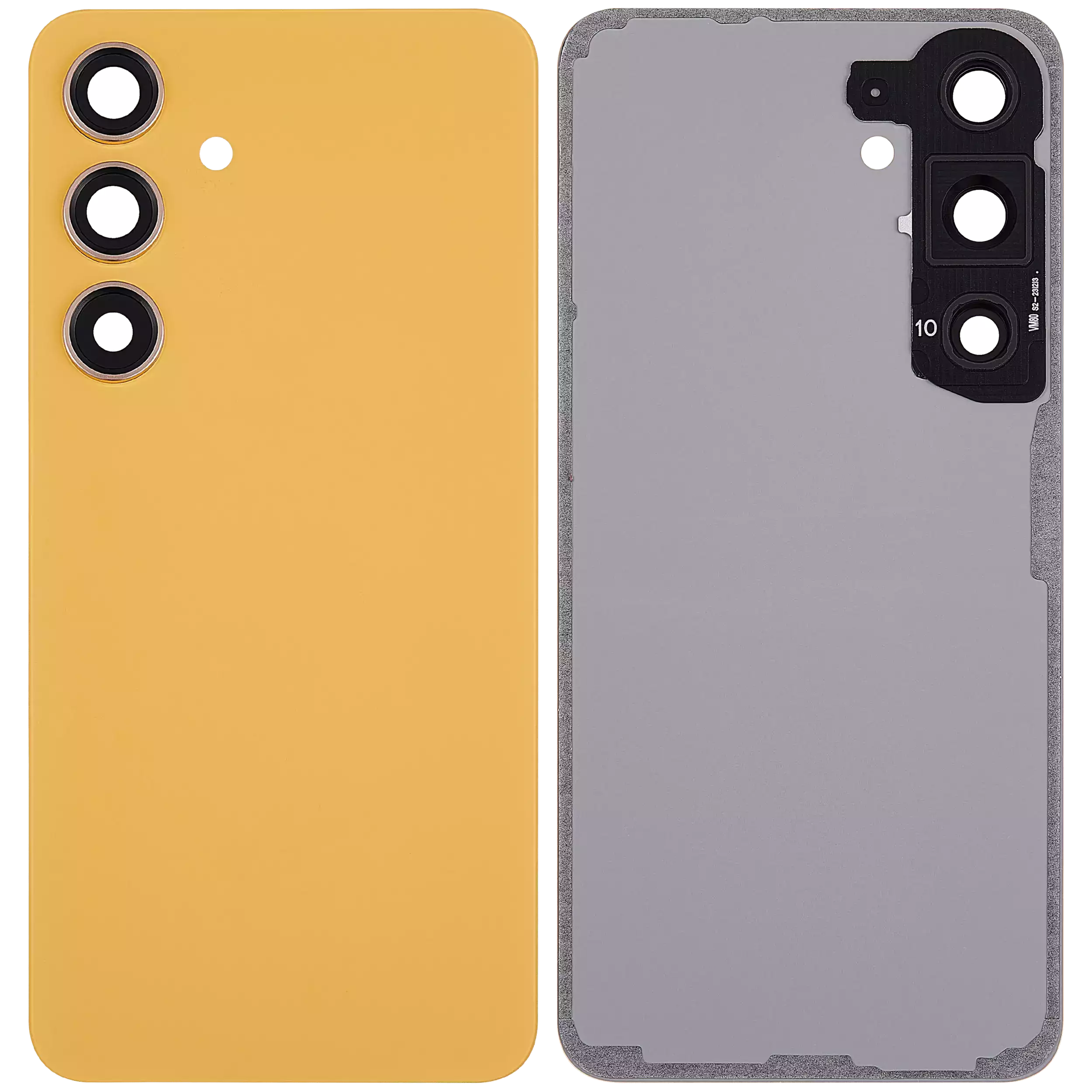 Back Glass Panel for Samsung Galaxy S24 5G Sandstone Orange with Camera Lens