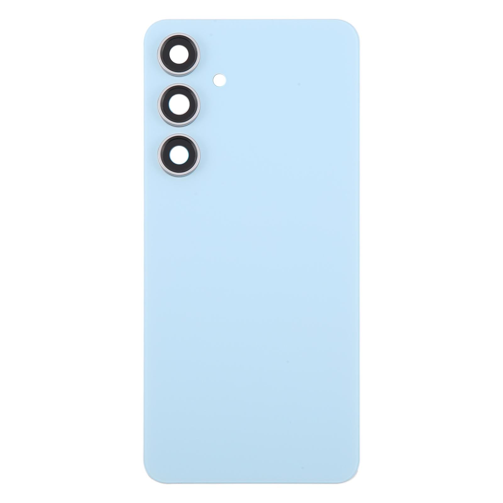 Back Glass Panel for Samsung Galaxy S24 FE 5G Blue with Camera Lens
