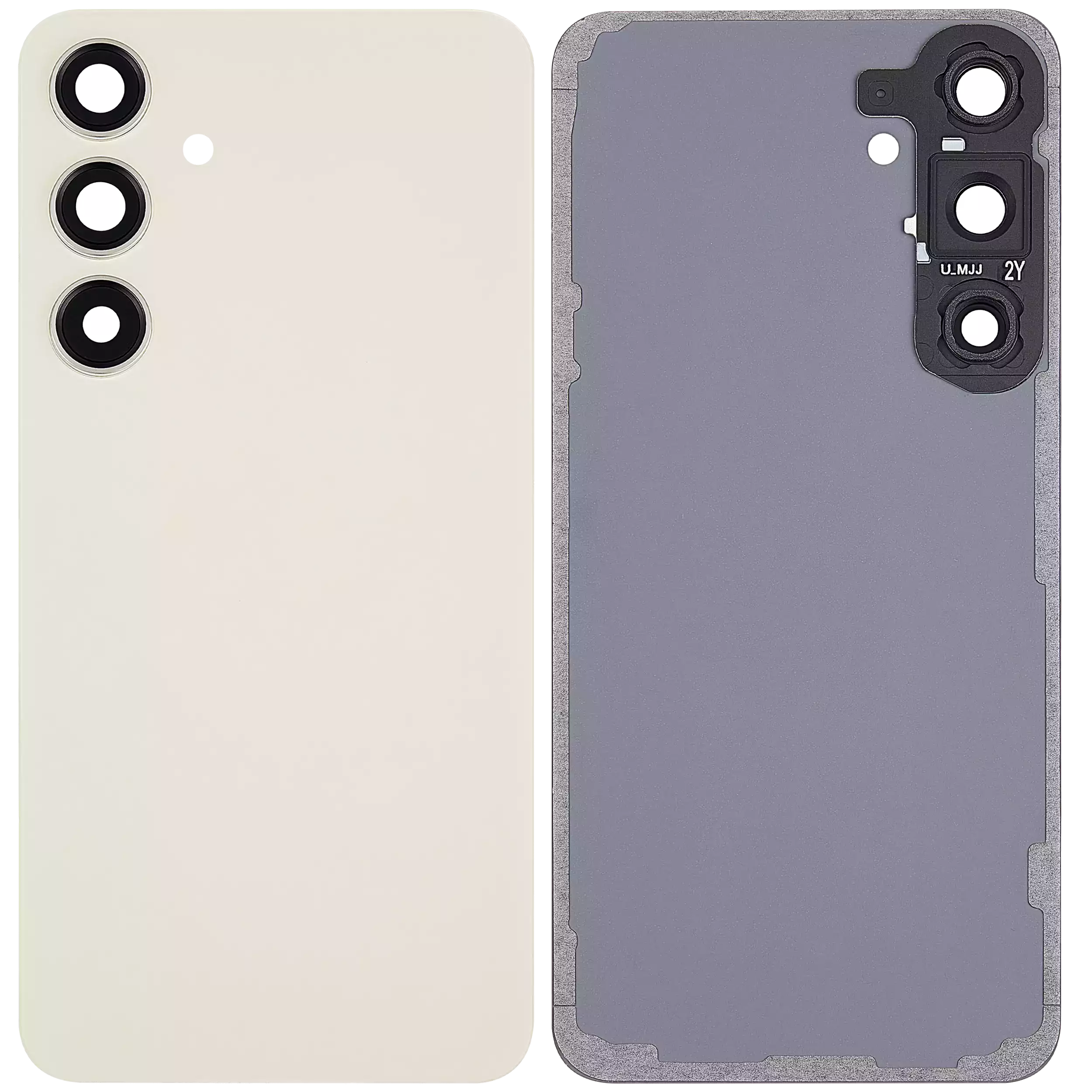 Back Glass Panel for Samsung Galaxy S24 Plus 5G Amber Yellow with Camera Lens