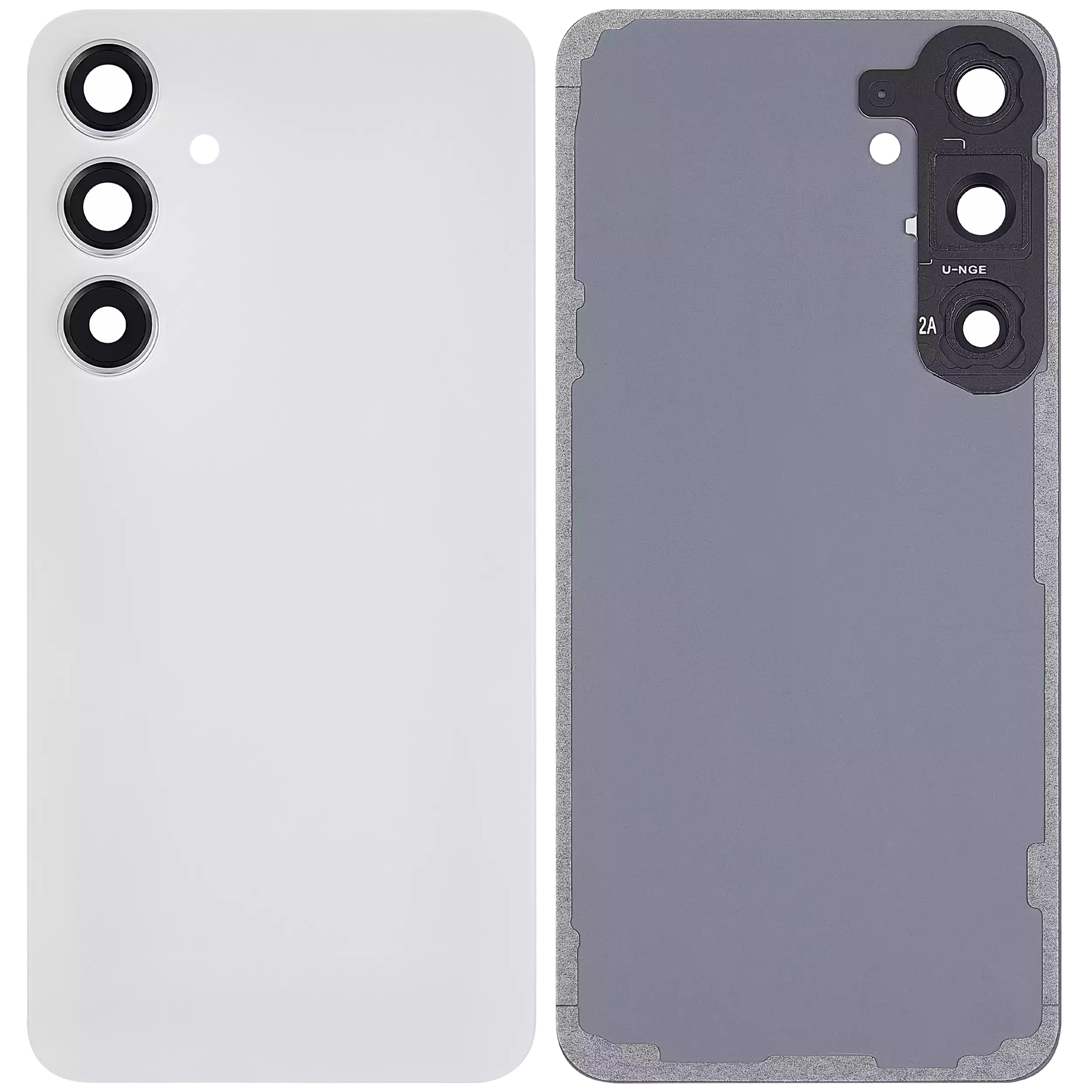 Back Glass Panel for Samsung Galaxy S24 Plus 5G Marble Grey with Camera Lens