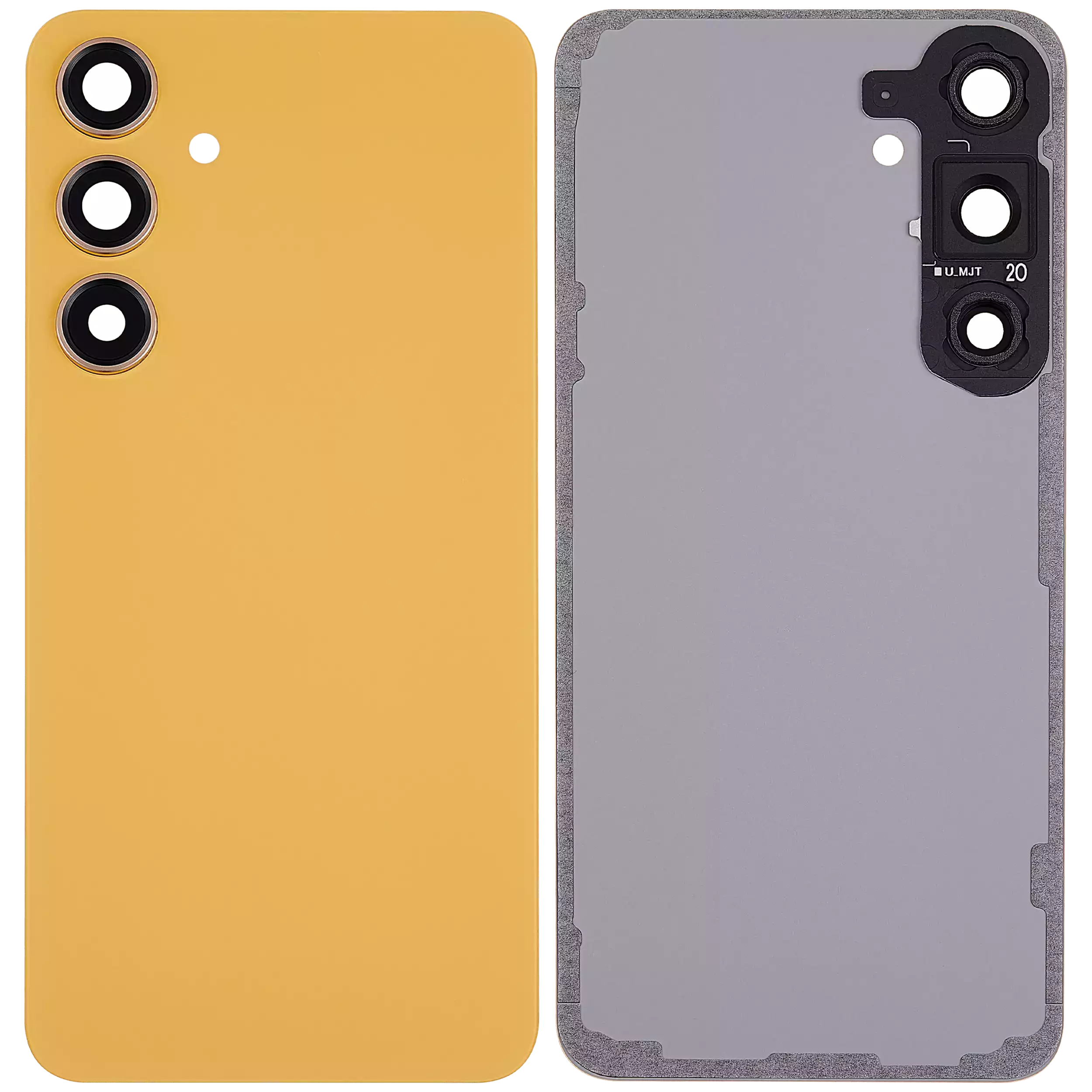 Back Glass Panel for Samsung Galaxy S24 Plus 5G Sandstone Orange with Camera Lens