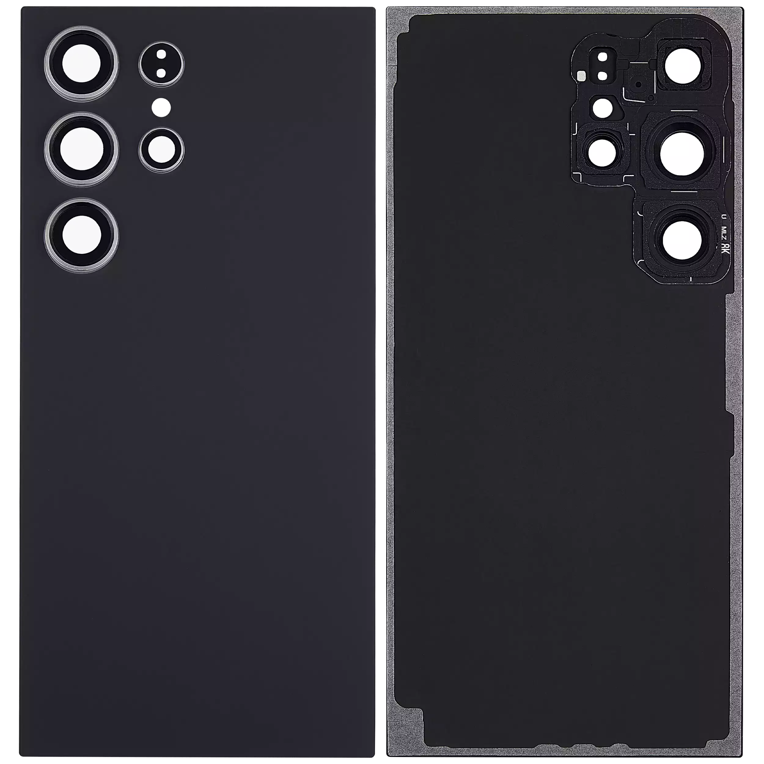 Back Glass Panel for Samsung Galaxy S24 Ultra 5G Titanium Black with Camera Lens
