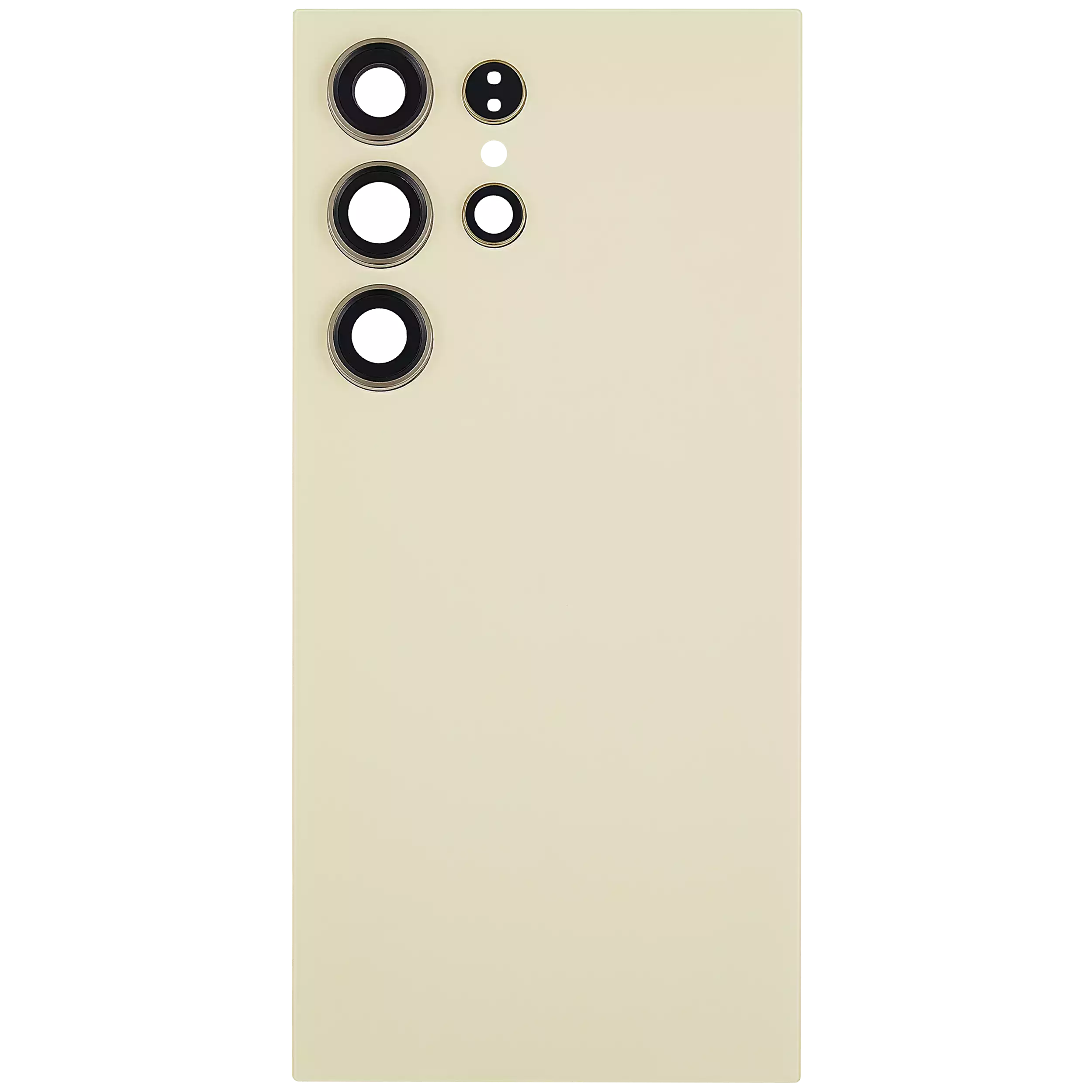 Back Glass Panel for Samsung Galaxy S24 Ultra 5G Titanium Yellow with Camera Lens EGFix