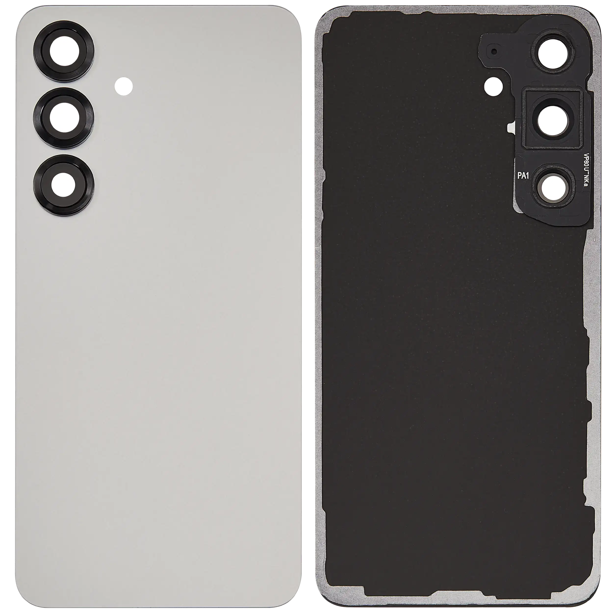 Back Glass Panel for Samsung Galaxy S25 5G Silver Shadow with Camera Lens