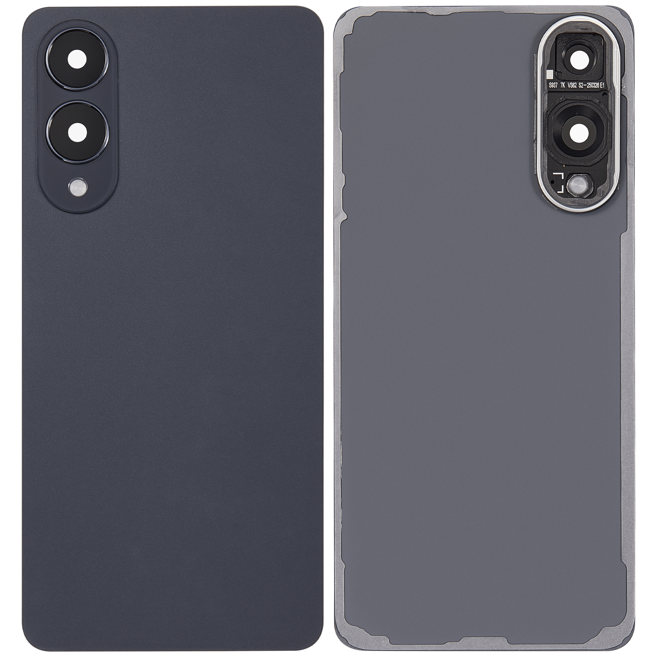 Back Glass Panel for Samsung Galaxy S25 Edge Titanium Jetblack with Camera Lens