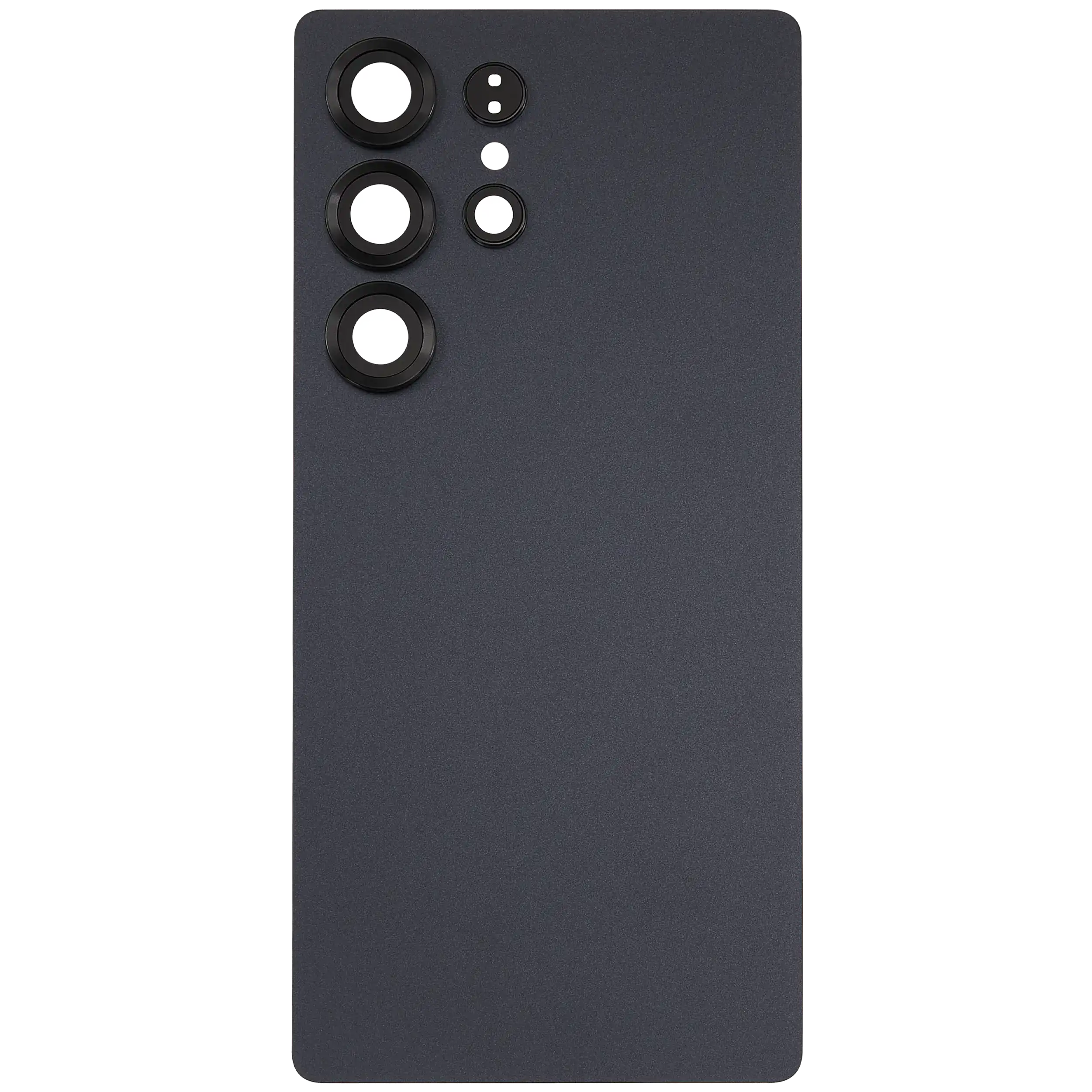 Back Glass Panel for Samsung Galaxy S25 Ultra with Camera Lens Black