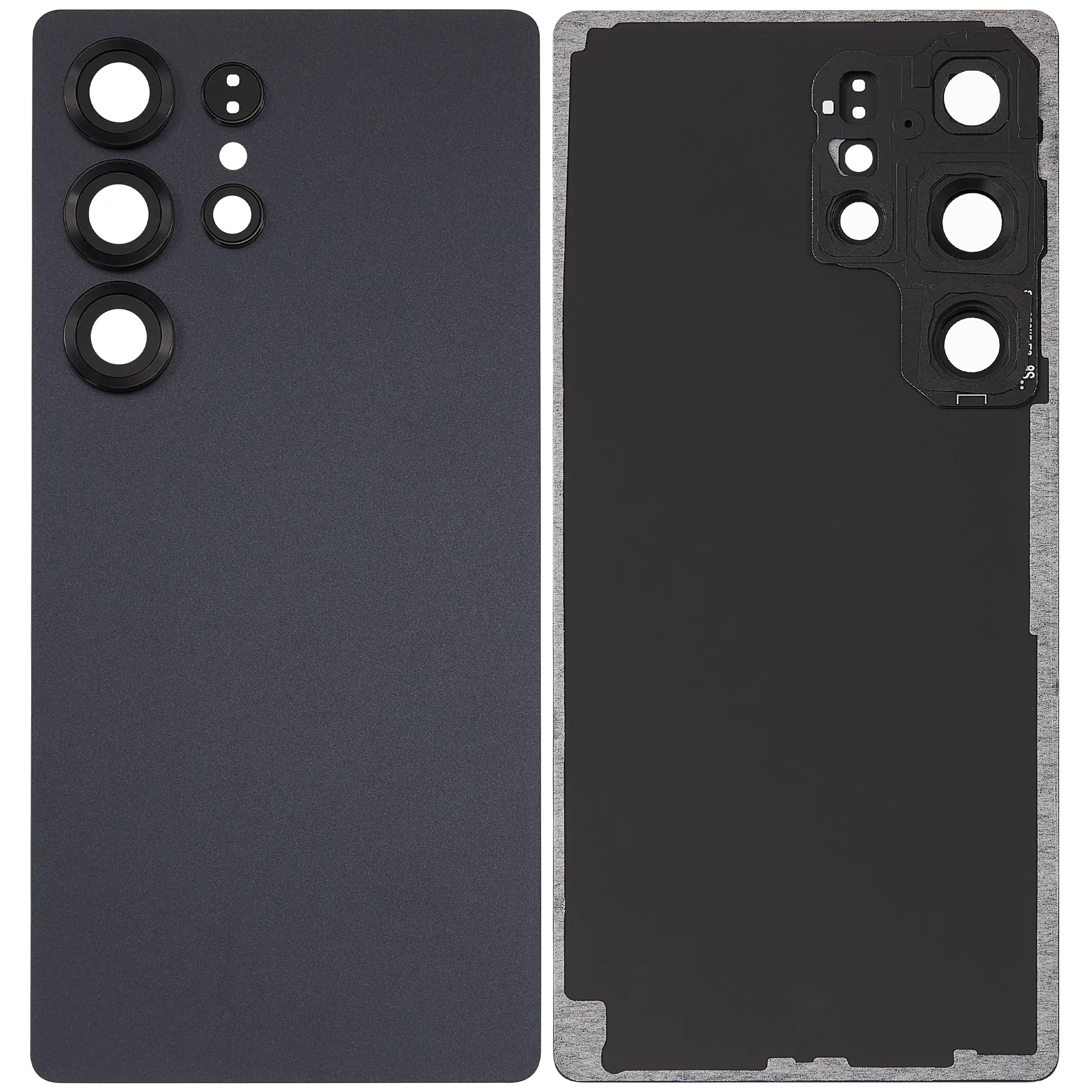Back Glass Panel for Samsung Galaxy S25 Ultra with Camera Lens Black