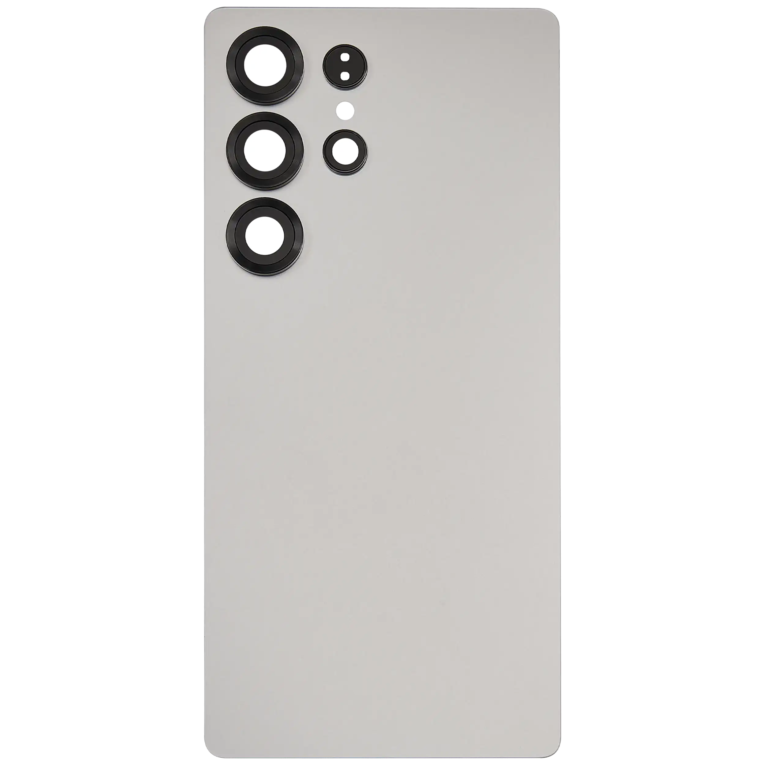 Back Glass Panel for Samsung Galaxy S25 Ultra with Camera Lens Silver