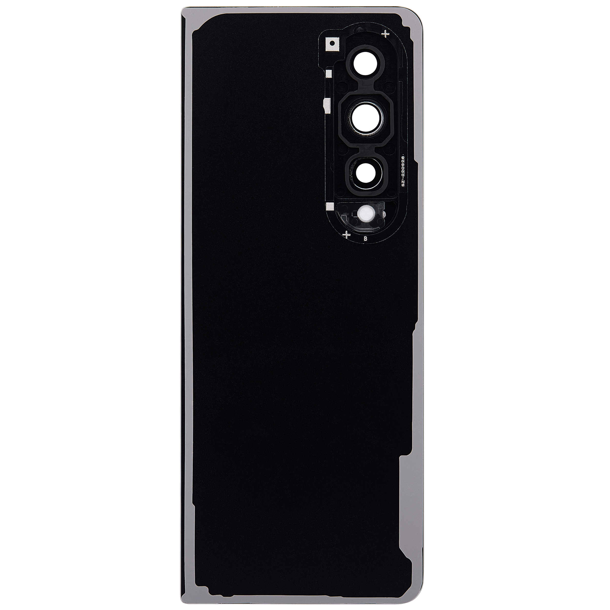 Back Glass Panel for Samsung Galaxy Z Fold 4 Black with Camera Lens - EGFix