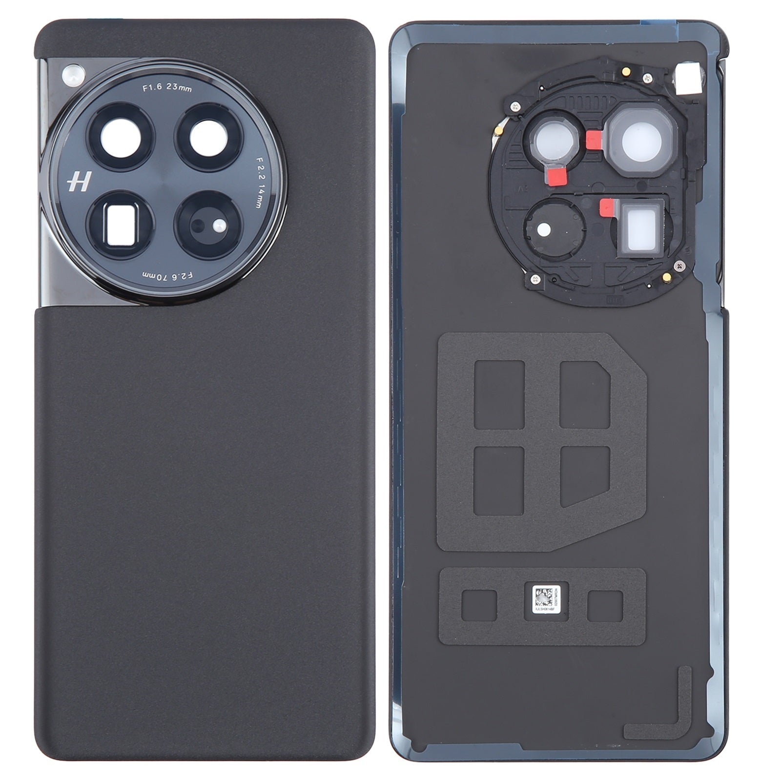 Back Glass Panel with Camera Lens for Oneplus 12 Black - EGFix