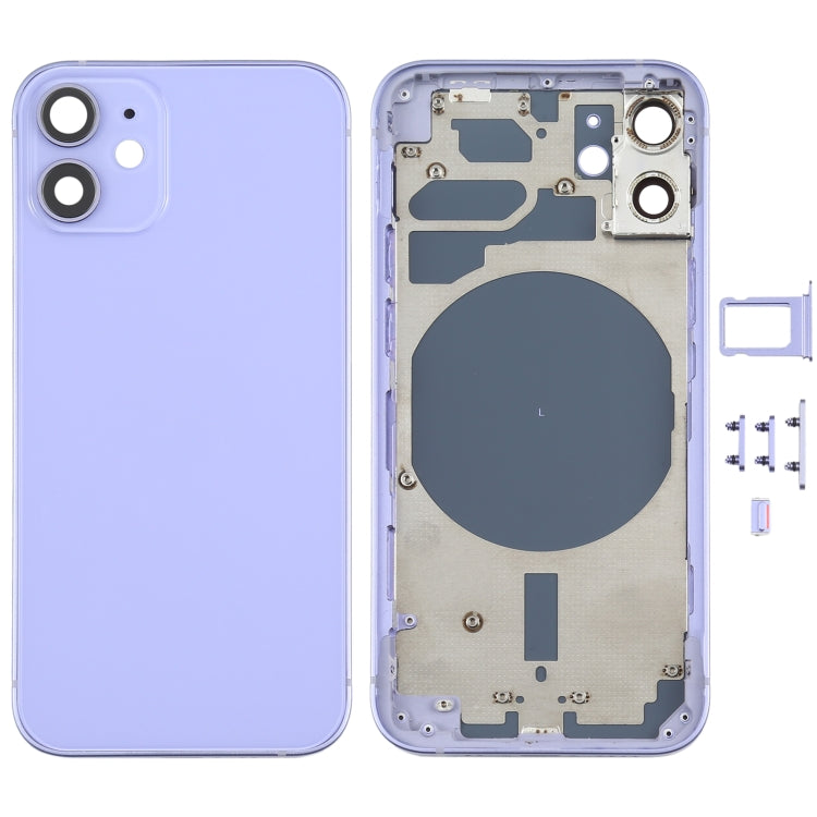 Back Panel Housing Body for Apple iPhone 12 Mini Purple – EGFix