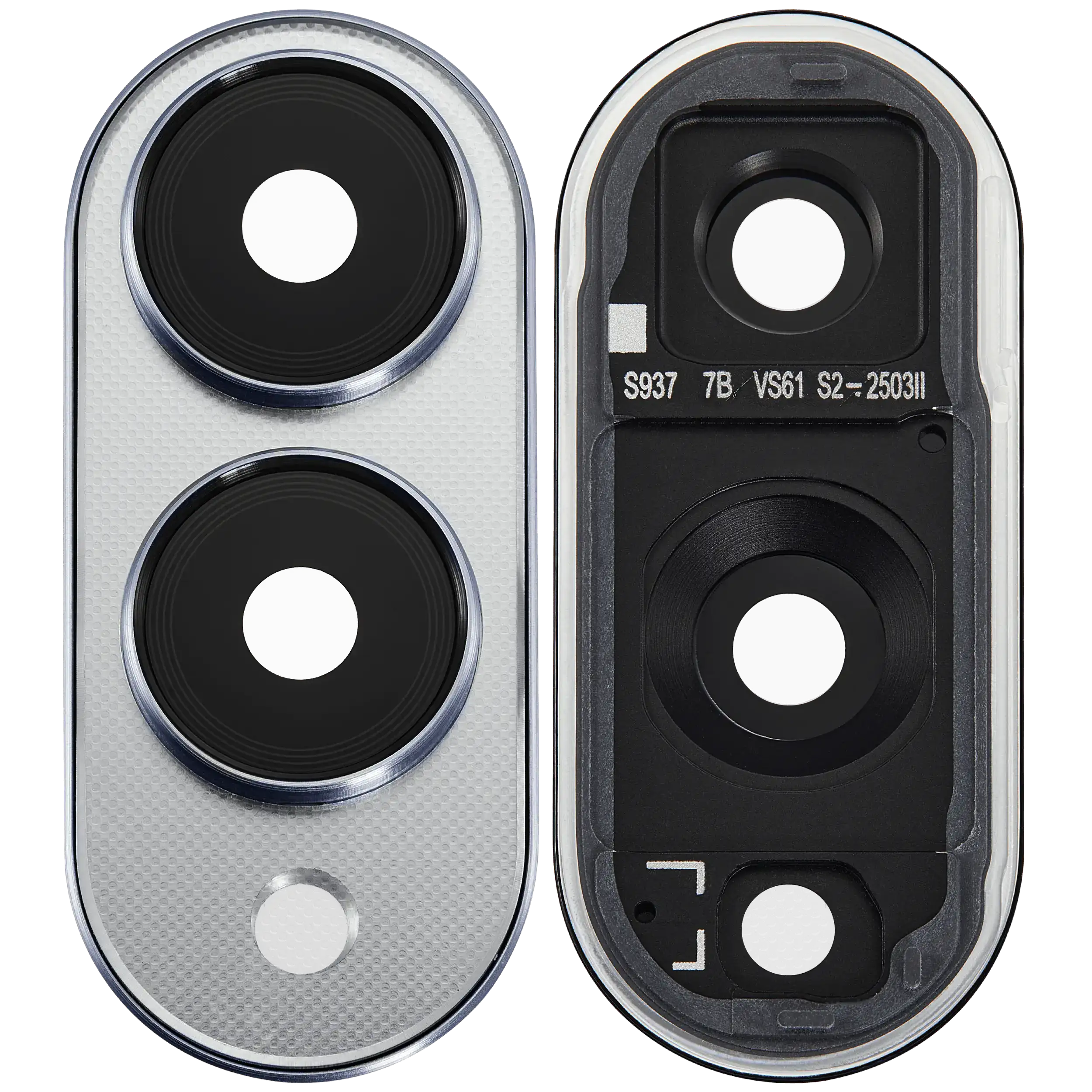 Camera Lens for Samsung Galaxy S25 Edge 5G Titanium Silver with Frame