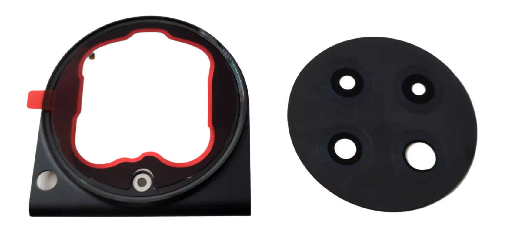 Camera Lens Glass for Oneplus 12R Black with Frame - EGFix
