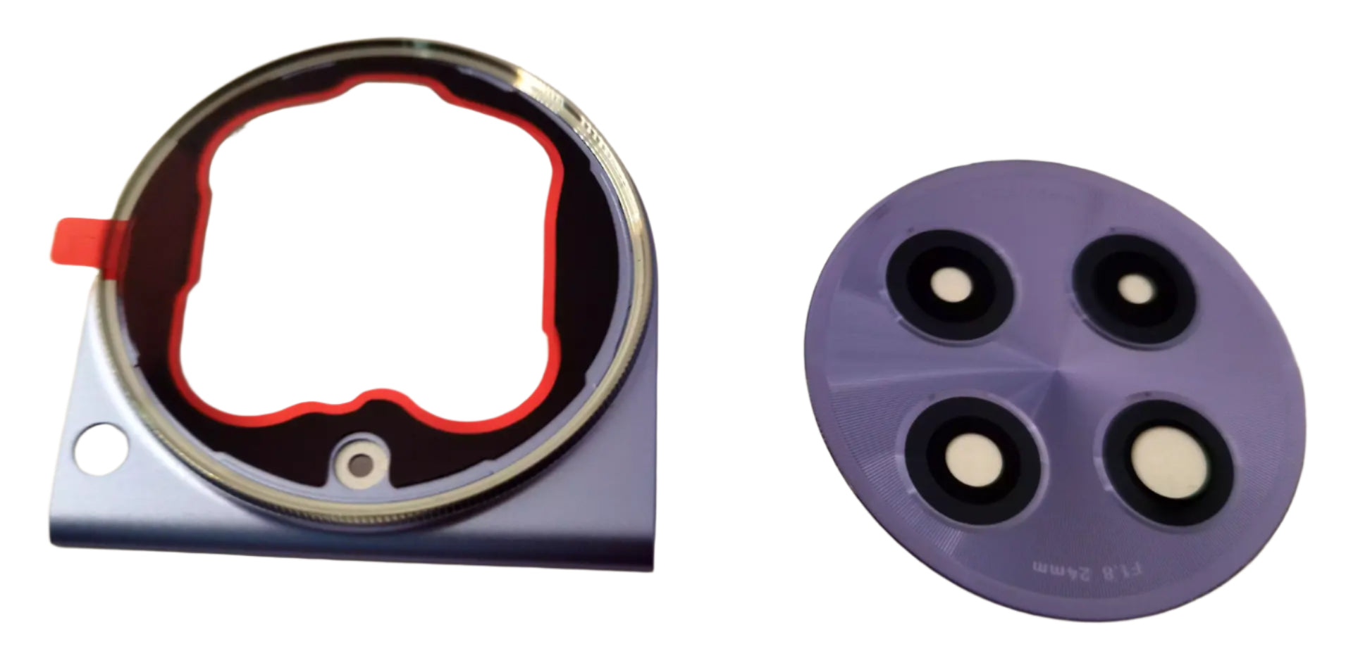 Camera Lens Glass for Oneplus 12R Purple with Frame - EGFix