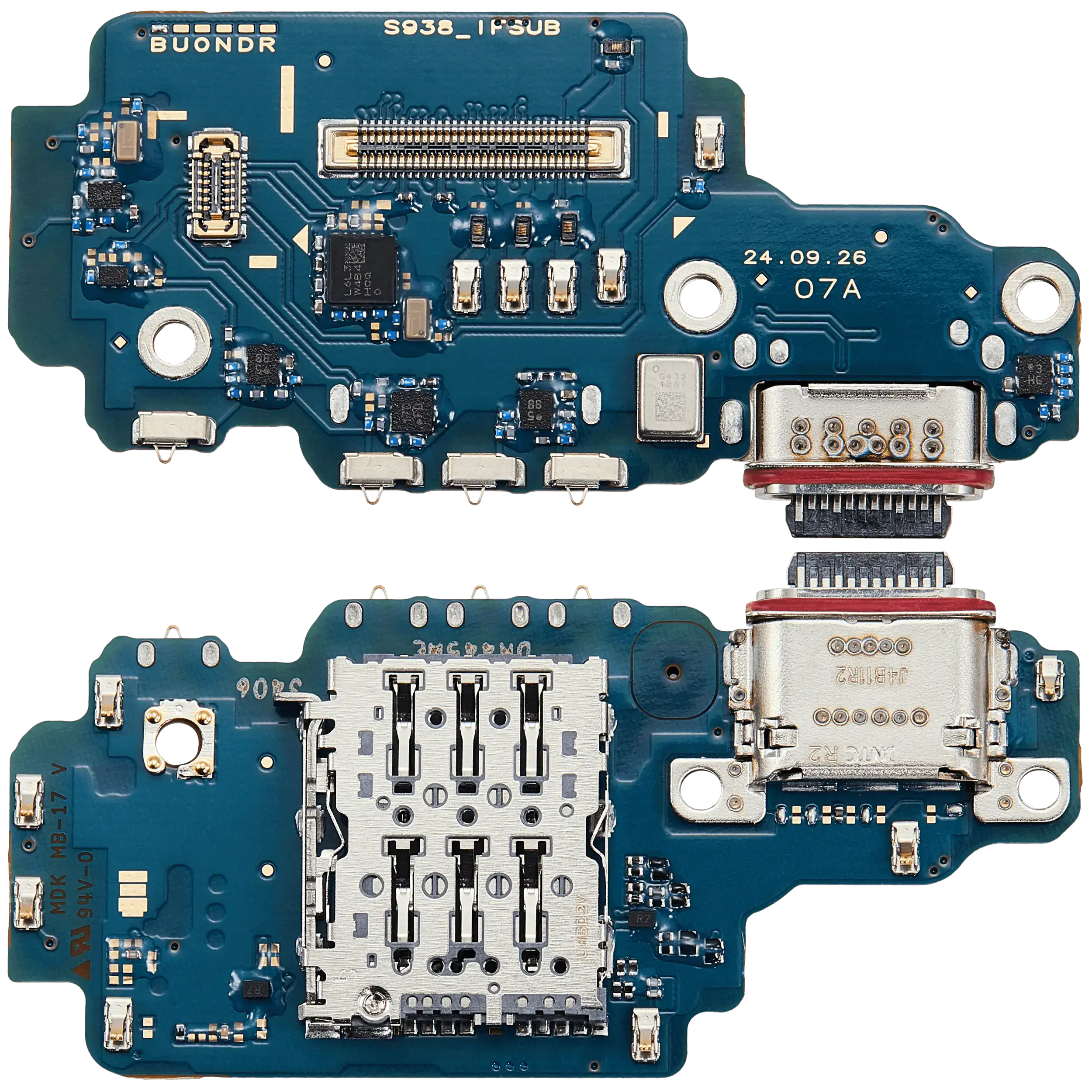 Charging Board Flex for Samsung Galaxy S25 Ultra with Sim Connector