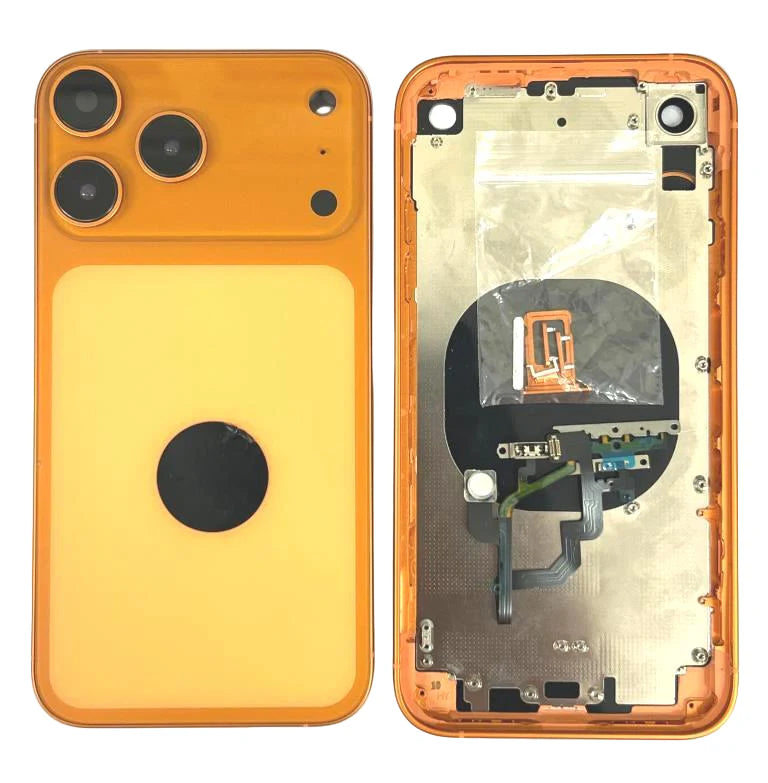 Converter Back Panel Housing Body for iPhone XR to iPhone 17 Pro Orange