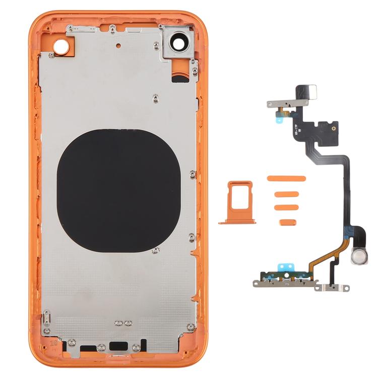 Converter Back Panel Housing Body for iPhone XR to iPhone 17 Pro Orange