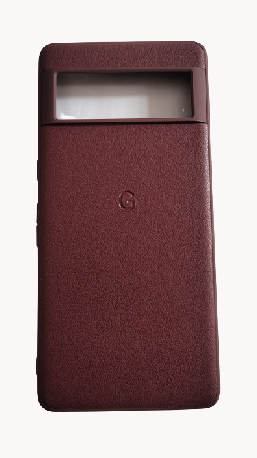 Back Cover Case For Google Pixel 7 Pro in Leather Finish Red Color