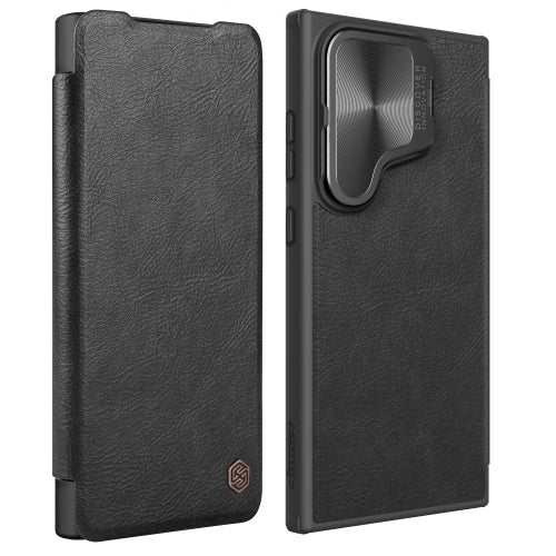 Flip Cover Case Leather Finish Black Color For Samsung Galaxy S24 Ultra - EGFix