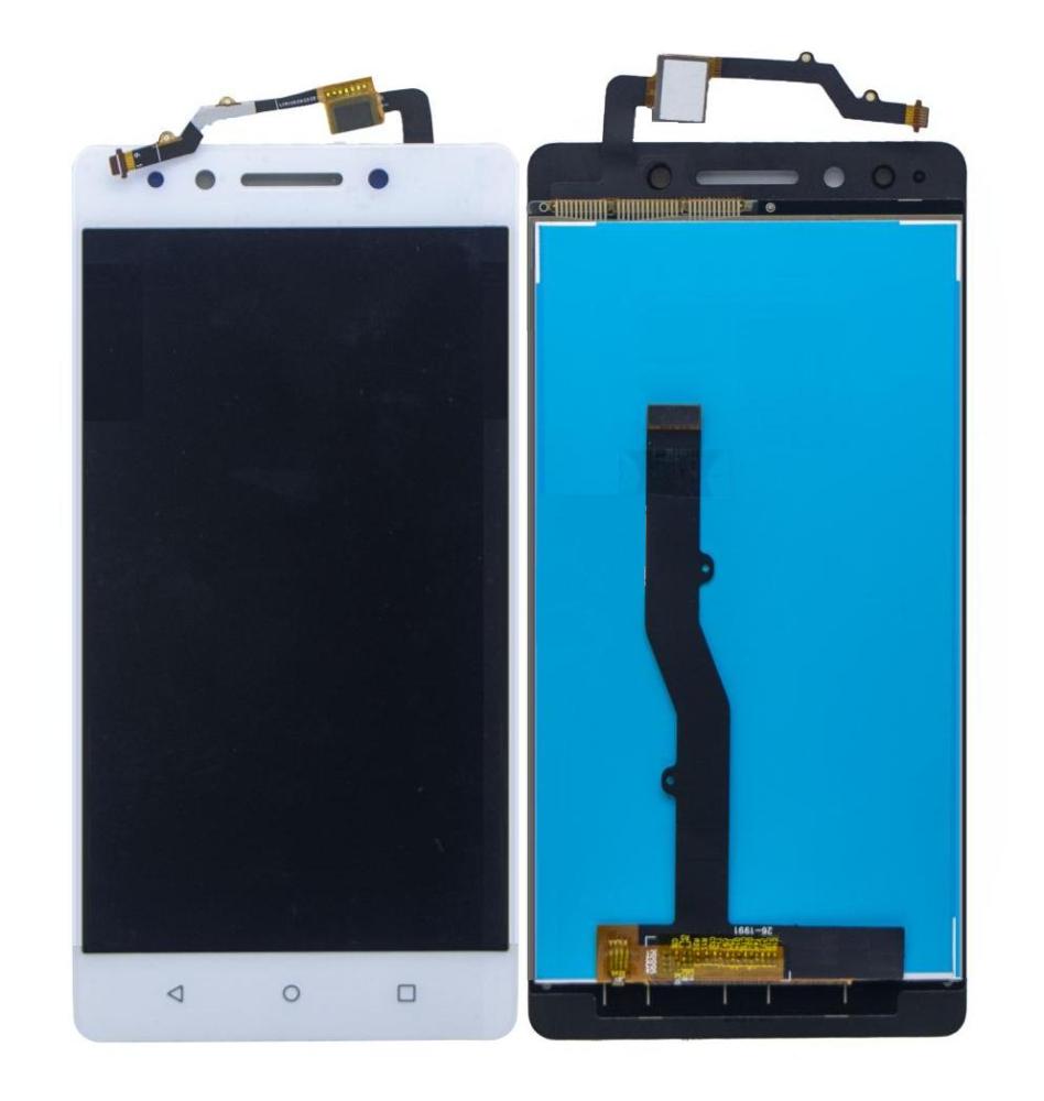 LCD Display Screen for Lenovo K8 Note White Folder Combo