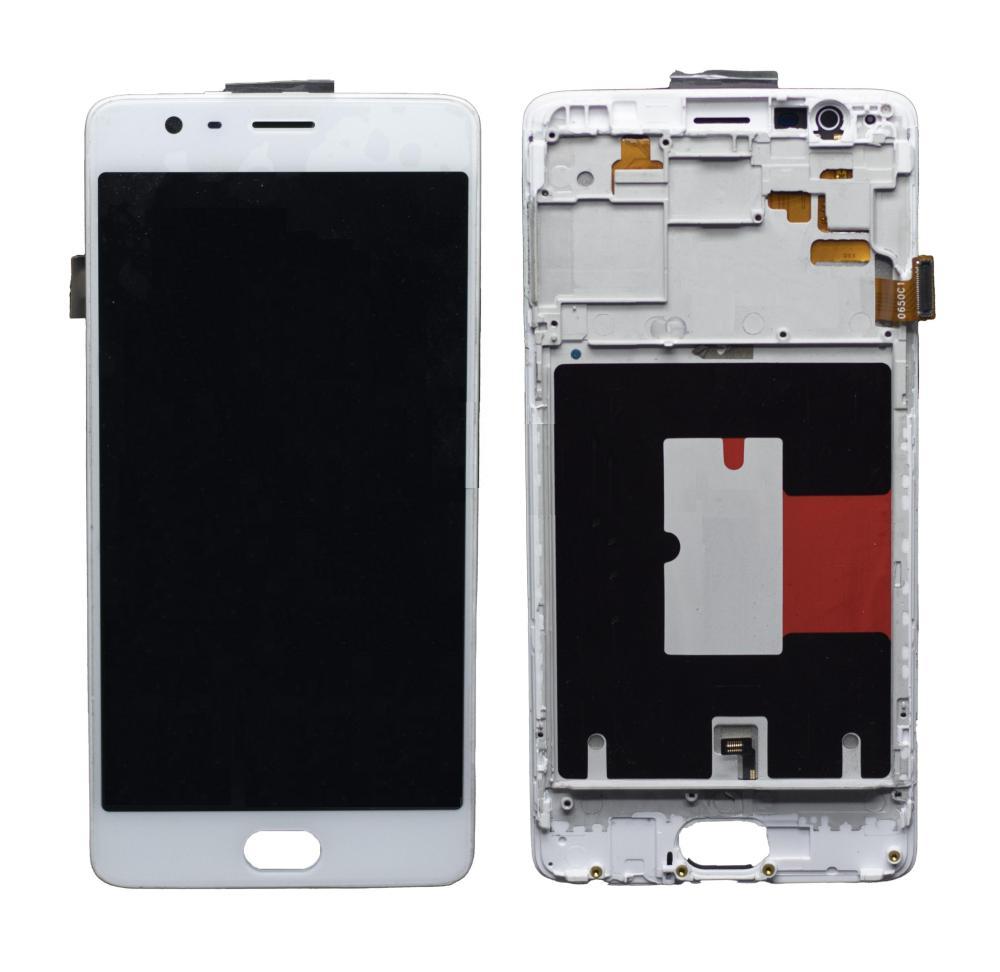 LCD Display Screen for OnePlus 3 White Folder Combo