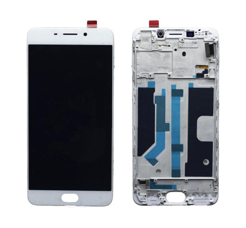LCD Display Screen for OPPO F1 Plus White Folder Combo